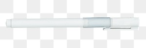 Simple white pen with cap design element