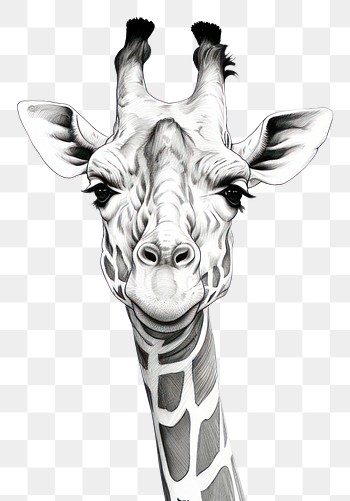 giraffe black and white wallpaper