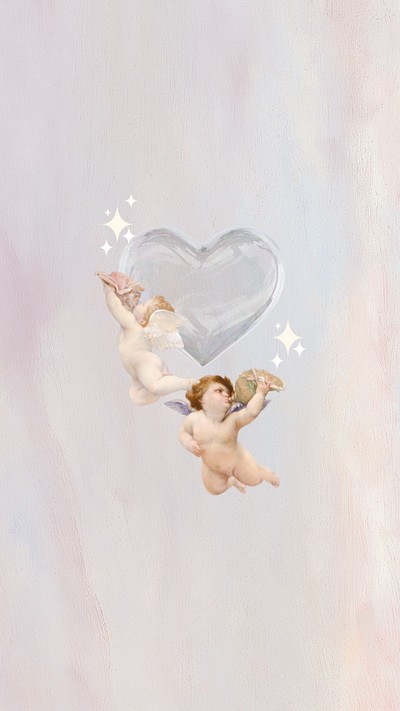 Buy Cherub Babies in Heaven Pink Red Yellow Roses Faith Religious Wallpaper  Border Retro Design, Roll 15' x 9'' Online at desertcartINDIA