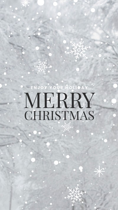 Merry Christmas Instagram story template, editable design