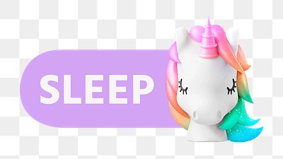 Unicorn slide icon png, editable design