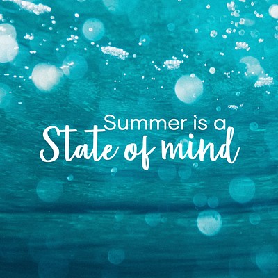 Summer quote Instagram post template