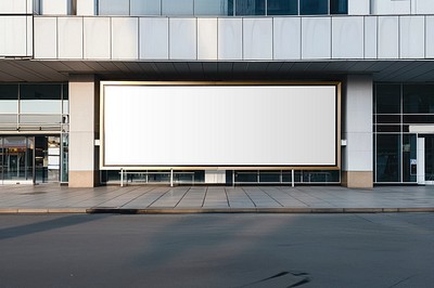 Editable urban billboard mockup design