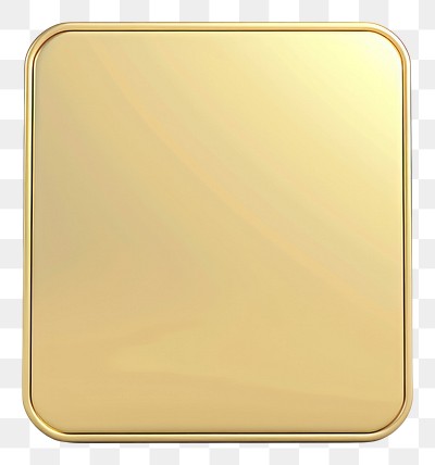 PNG  Golden square metallic blank icon