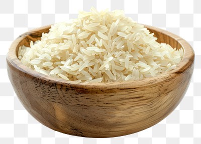 PNG Bowl of uncooked white rice