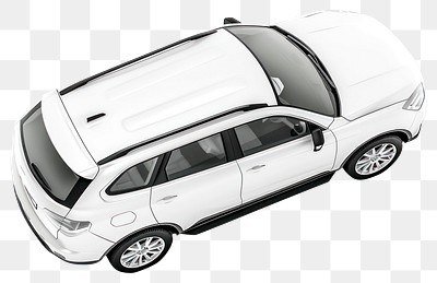 PNG Sleek white SUV vehicle design