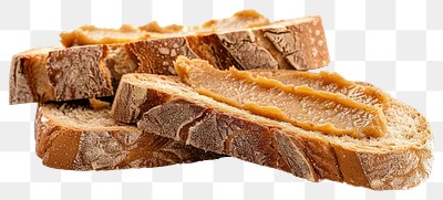 PNG Rustic bread slices with spread