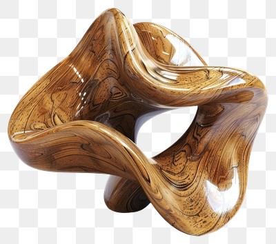 PNG Abstract wooden sculpture art