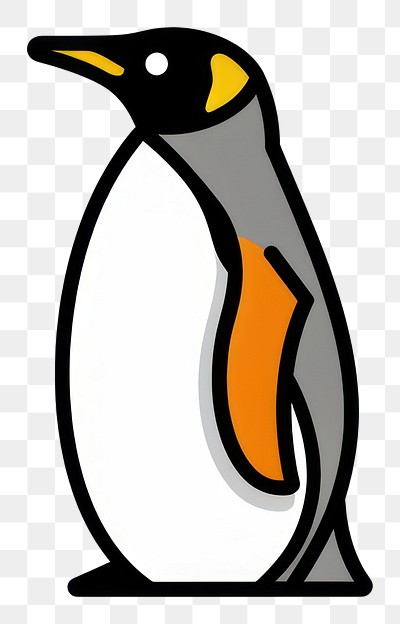 PNG  Minimalist penguin vector illustration