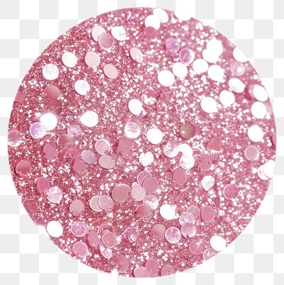 PNG Sparkling pink glitter confetti