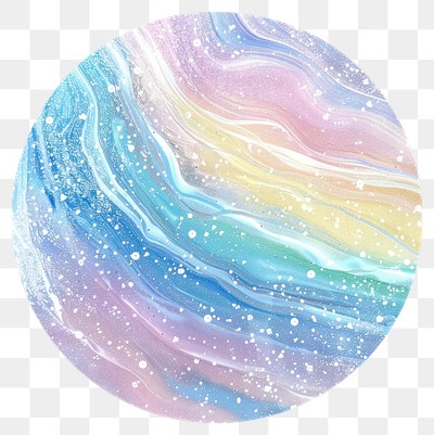 PNG Colorful abstract cosmic swirl