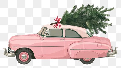 Vintage car Christmas tree