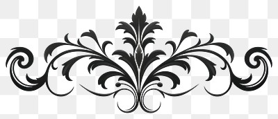 PNG Elegant vintage ornamental floral design