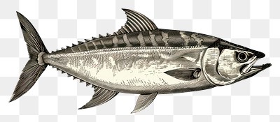 PNG Detailed vintage fish illustration