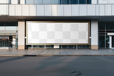 PNG outdoor billboard  mockup, transparent design