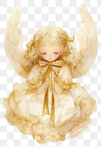 PNG Serene angelic child illustration