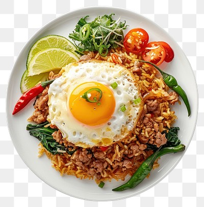 PNG Delicious Thai fried rice dish