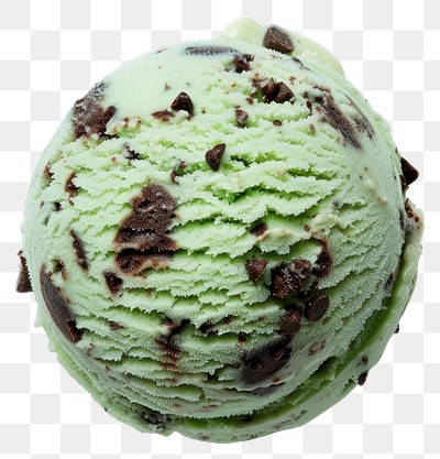 PNG Mint chocolate chip ice cream