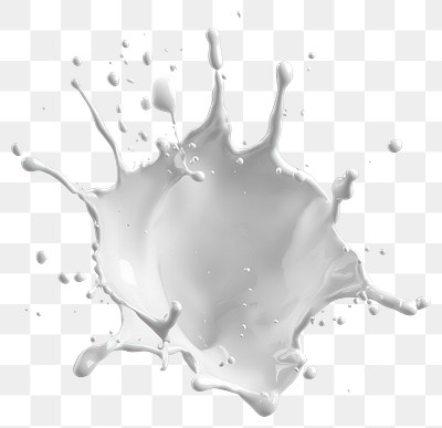 Clear white splash background effect dairy.