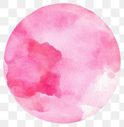 PNG Pink watercolor circle art background astronomy.