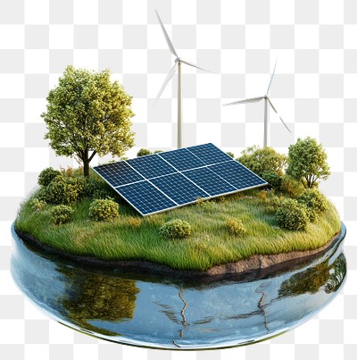 Floating island solar panel solar panels outdoors electrical device.