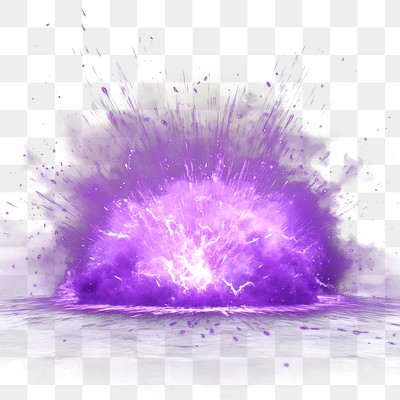 PNG Vibrant purple explosion energy burst