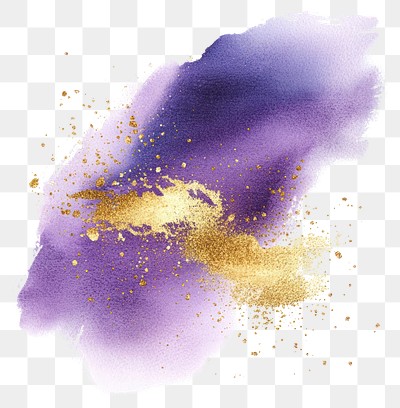 PNG  PNG  Abstract watercolor with gold accents