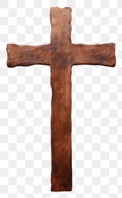 PNG Cross crucifix symbol brown. 