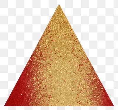 PNG Triangle icon glitter shape gold.