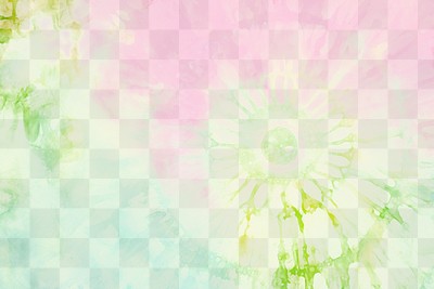 Vibrant tie-dye abstract  fabric texture png overlay effect, transparent background