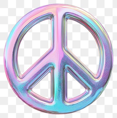 PNG Glitter Peace Sign symbol peace logo.