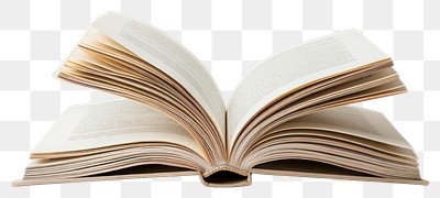 Open book with pages turning