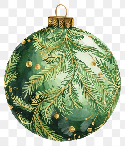 PNG Christmas bauble ornament gold accessories.