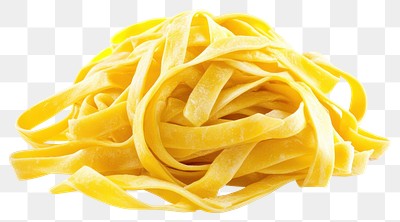 PNG Pile of Fettuccine noodles pasta food.