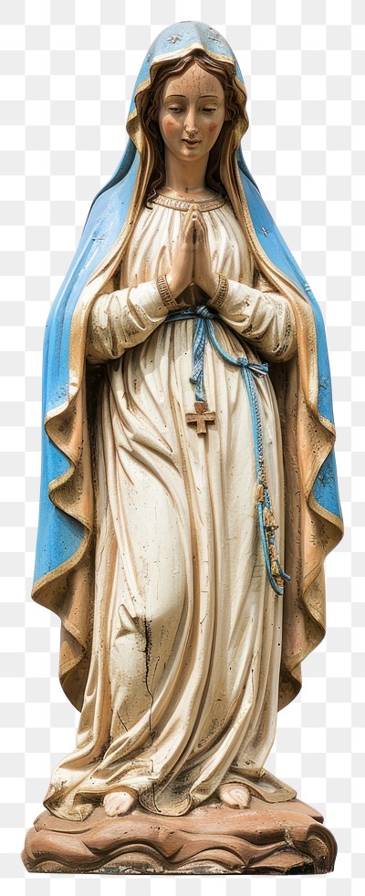 PNG Saint mary sculpture religious catholic.