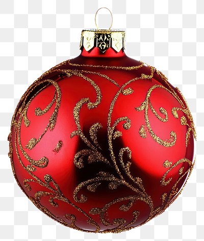 PNG Red Christmas ornament christmas red accessories.