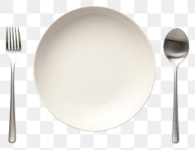 PNG Minimalist dining setup with cutlery