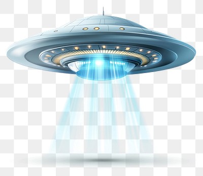 PNG Futuristic UFO spaceship illustration