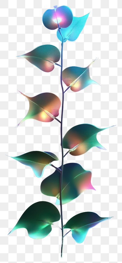 PNG Fantasy plant background leaves black.