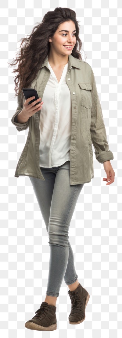 Woman overcoat walking jacket. 