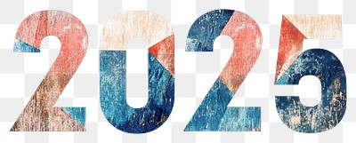 PNG Numbers text 2025 decorative.