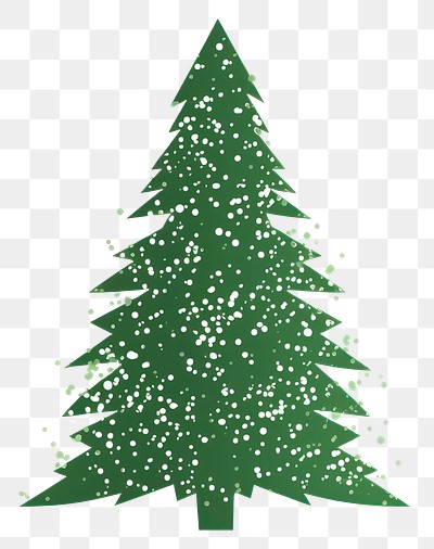 PNG Green color pine tree icon christmas plant shape.