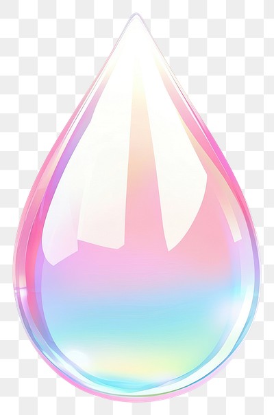 PNG  Holographic water droplet illustration digital art.