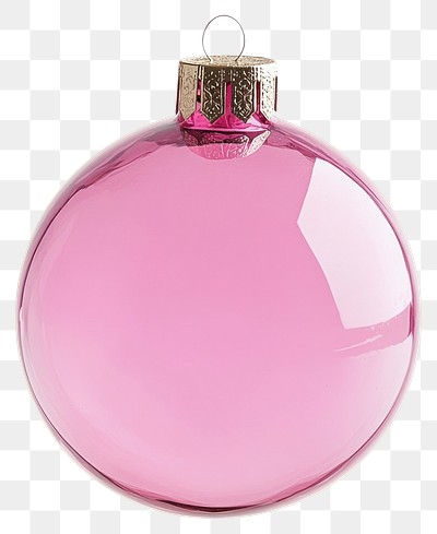 PNG Pink Christmas ornament ball decoration