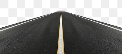 PNG Empty road 3d render with lines highway backgrounds asphalt.