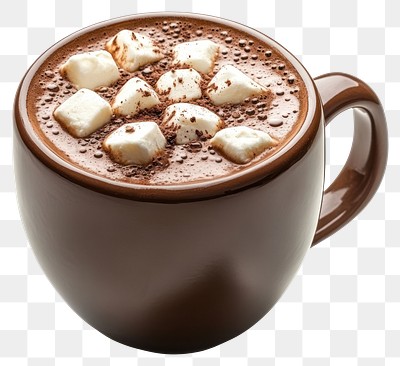 PNG Hot cocoa chocolate beverage dessert.