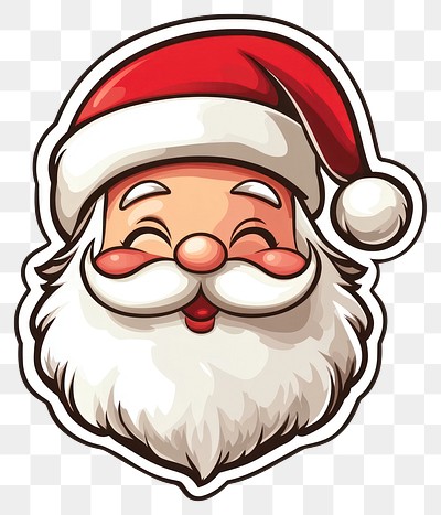 PNG Santa Claus sticker christmas cartoon santa.