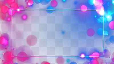 PNG Background with Christmas night and wide rectangular frame light abstract glowing.