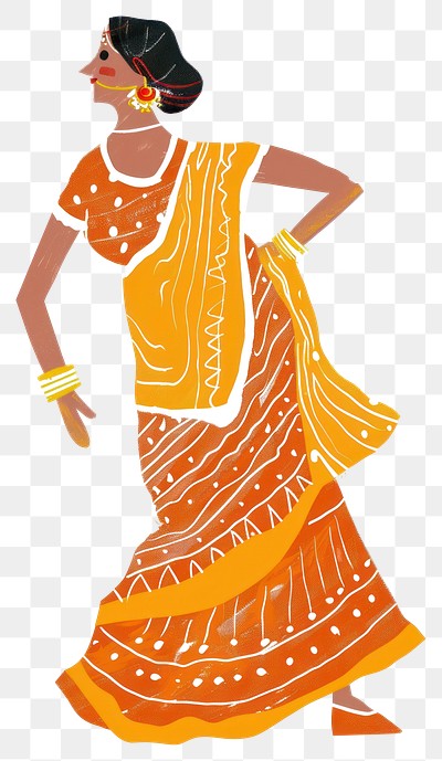 PNG Happy Indian mom illustration female indian.