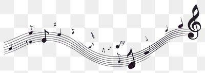 PNG Music note silhouette clip art notes illustration composition.